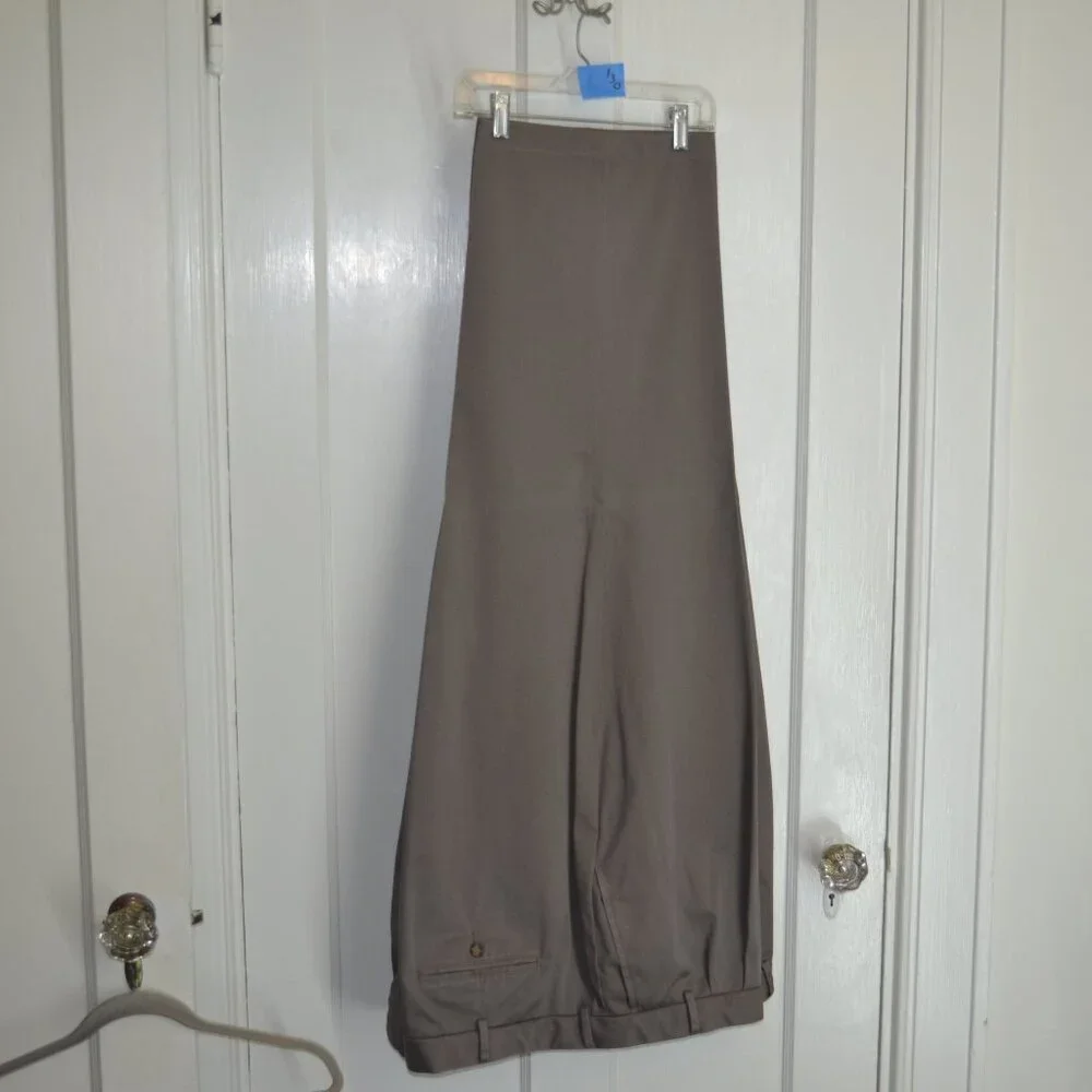 Paul Fredrick Men's Slacks - Size 52, Classic Fit, Taupe/Greige